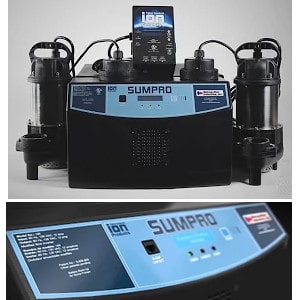 A Heavy Duty Backup System is 2 sump pumps And Auxiliary Power Inverter